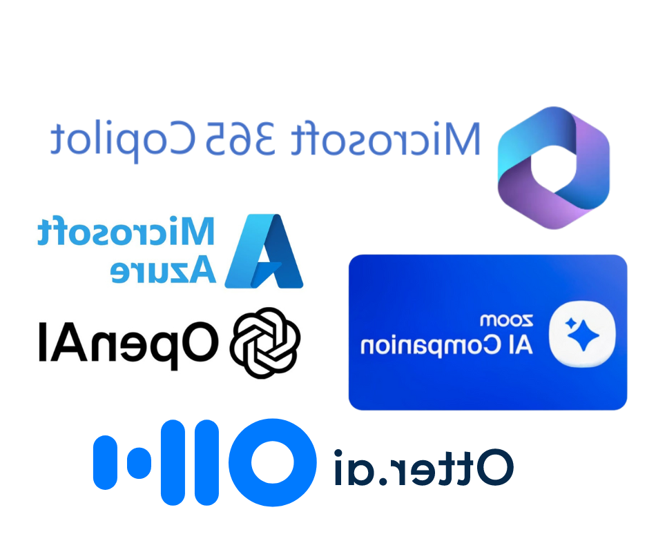 AI software logo collage